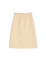 Lurex Jacquard Skirt