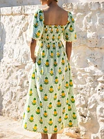Pineapple Stripe Lolita Dress