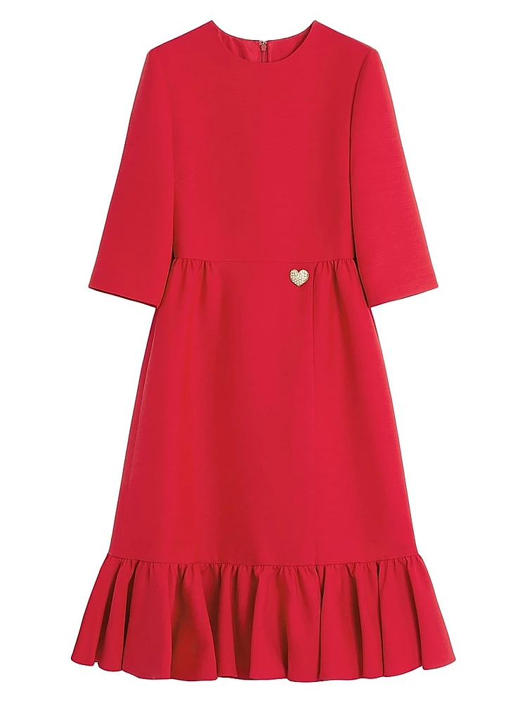 Crepe Couture Midi Dress