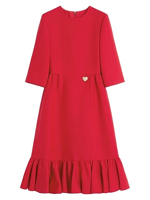 Crepe Couture Midi Dress