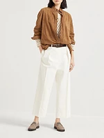 Silk and Linen Dazzling Net Sweater