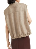Hand Crafted Virgin Wool Double Cloth Vest