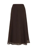 Crispy Silk Circle Skirt
