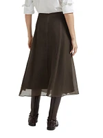 Crispy Silk Circle Skirt