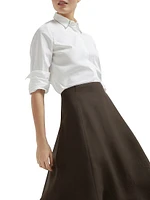 Crispy Silk Circle Skirt