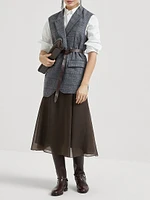 Crispy Silk Circle Skirt