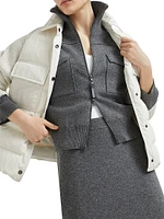 Water Resistant Techno Cotton and Virgin Wool Jacket