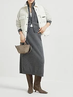 Water Resistant Techno Cotton and Virgin Wool Jacket