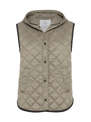Lightweight Matte Nylon Quilted Vest