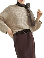 Textured Half English Rib Sweater Cotton Diamond Yarn