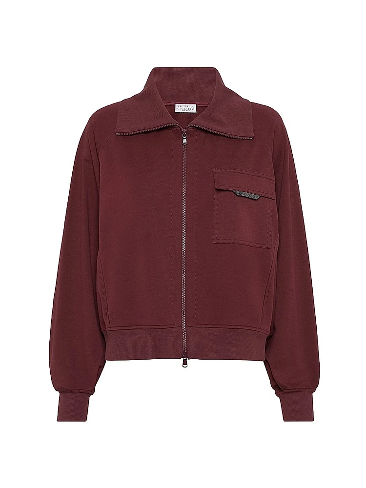 Stretch Cotton Lightweight French Terry Sweatshirt