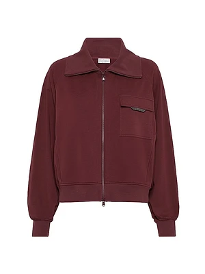 Stretch Cotton Lightweight French Terry Sweatshirt