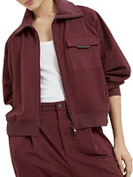 Stretch Cotton Lightweight French Terry Sweatshirt