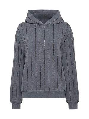 Cotton Smooth French Terry Hooded Sweatshirt