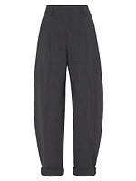 Tropical Luxury Wool Slouchy Trousers