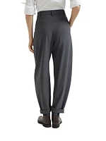 Tropical Luxury Wool Slouchy Trousers