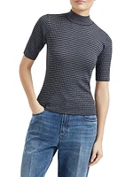 Sparkling Stripes Lightweight Rib Sweater