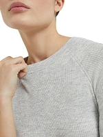 Sparkling Cashmere Lightweight Rib Sweater