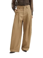 Dyed Denim Five Pocket Baggy Trousers