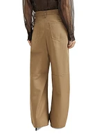 Dyed Denim Five Pocket Baggy Trousers