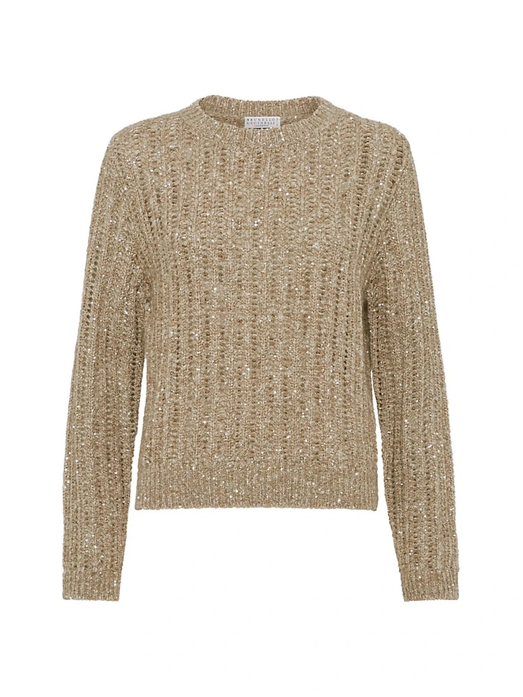 Soft Wool, Cashmere and Mohair Dazzling Rib Sweater