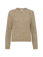 Soft Wool, Cashmere and Mohair Dazzling Rib Sweater