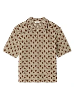 Rope Jacquard Cardigan Shirt