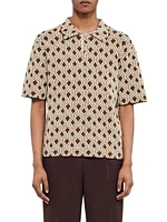 Rope Jacquard Cardigan Shirt