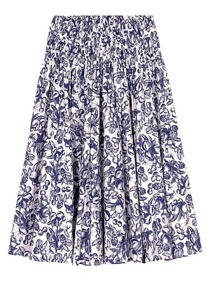 Printed Maxi Skirt