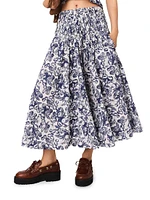 Printed Maxi Skirt