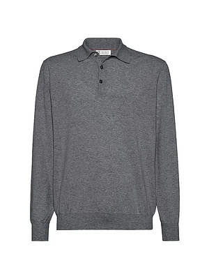 Cotton Lightweight Knit Polo Shirt