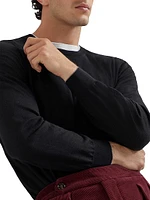 Lightweight Cashmere and Silk Crew-Neck Sweater