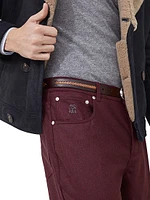 Virgin Wool Flannel Five Pocket Trousers