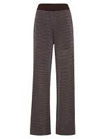 Sparkling Stripes Lightweight Knit Trousers