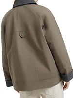 Techno Cotton Canvas Outerwear Jacket
