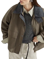 Techno Cotton Canvas Outerwear Jacket