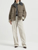 Techno Cotton Canvas Outerwear Jacket