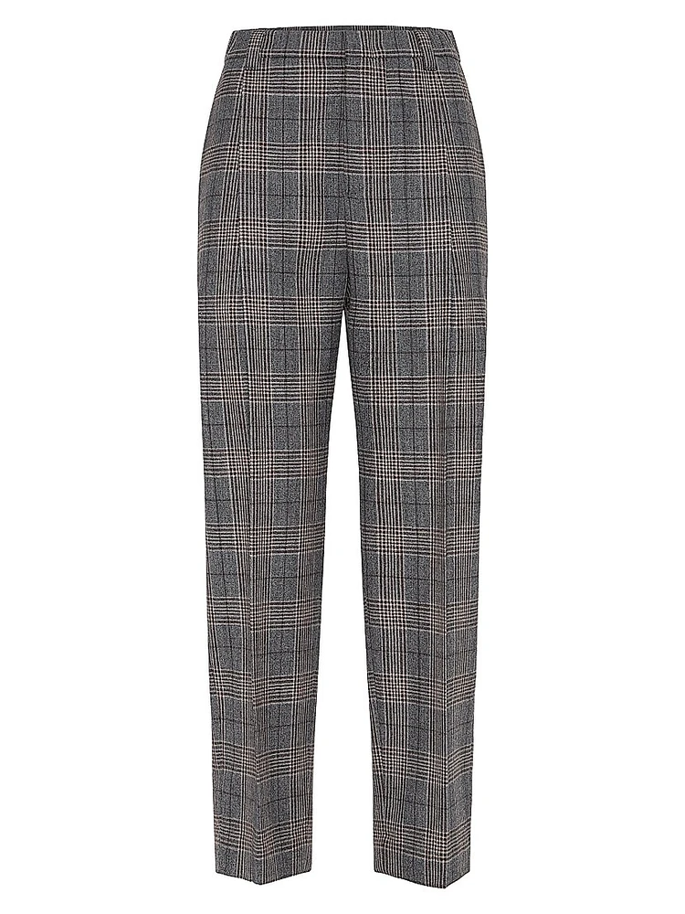 Virgin Wool Prince of Wales Baggy Trousers