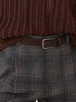 Virgin Wool Prince of Wales Baggy Trousers
