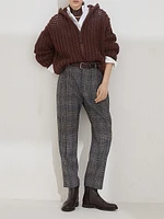 Virgin Wool Prince of Wales Baggy Trousers