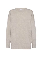 Cashmere Sweater with Shiny Detail