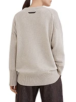 Cashmere Sweater with Shiny Detail