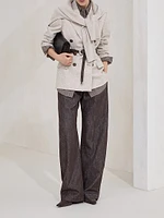 Cashmere Sweater with Shiny Detail