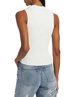 Kenzie Sleeveless Polo Knit Top