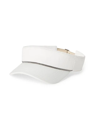 Nylon Visor Hat with Shiny Band