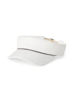 Nylon Visor Hat with Shiny Band
