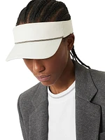 Nylon Visor Hat with Shiny Band