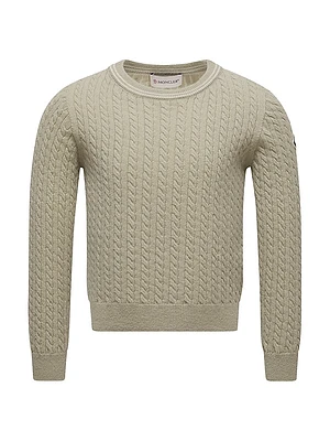 Little Girl's & Crewneck Sweater Wool
