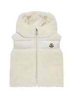 Baby Girl's & Little Botha Puffer Vest Teddy
