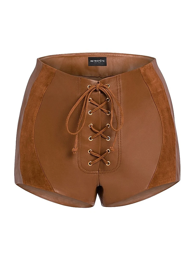 Agda Suede Shorts